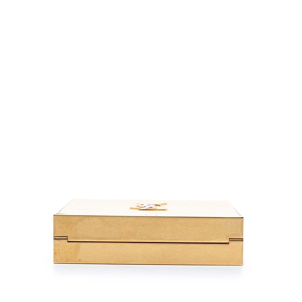 Pre-Loved Saint Laurent Acrylic Tuxedo Box Clutch on Chain - Picture 3 of 7